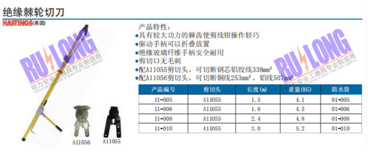 绝缘棘轮切刀